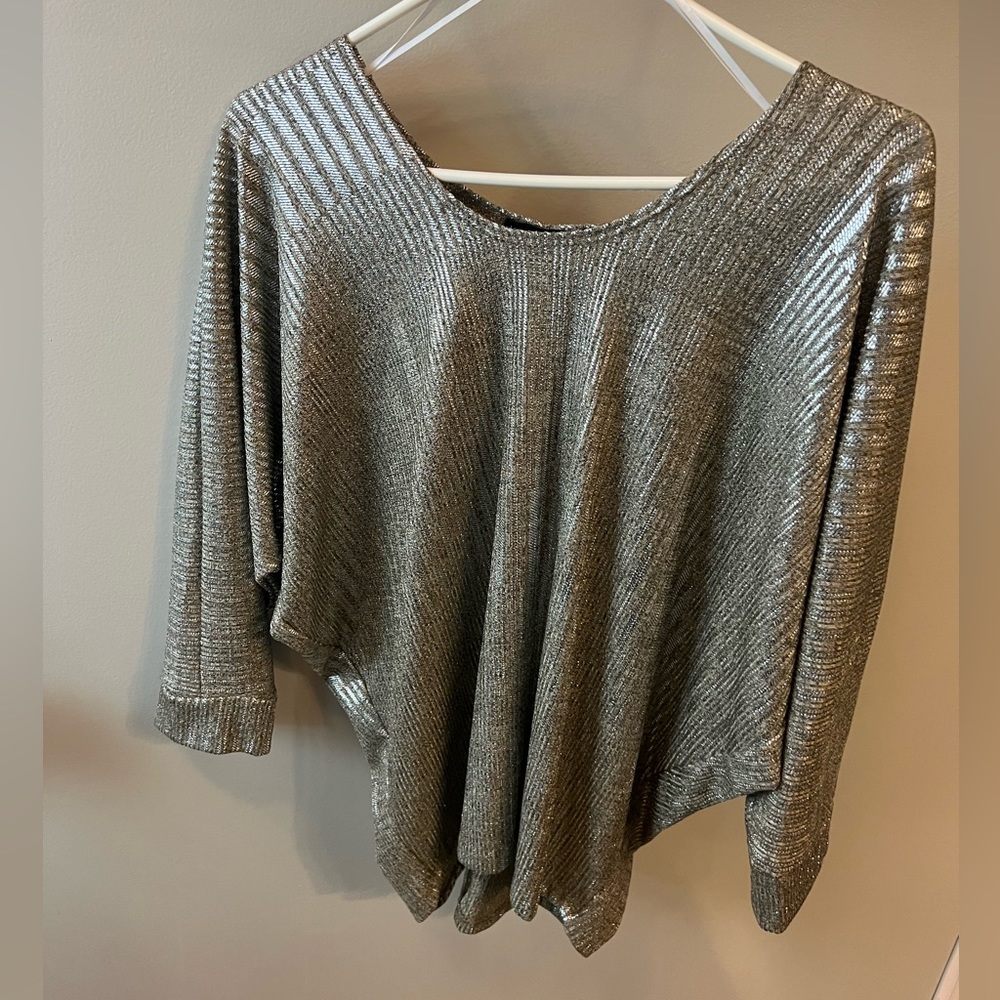 Kim & Cami dress top metallic